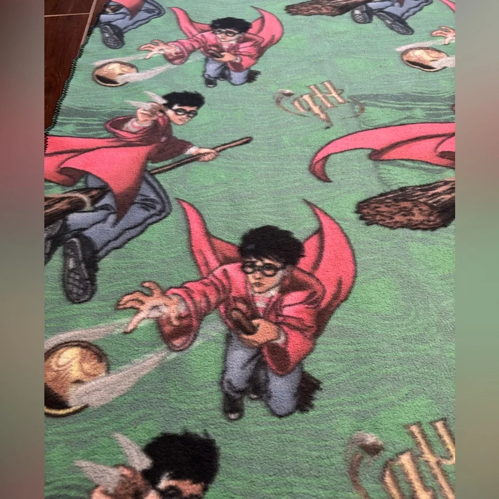 Vintage Harry Potter Warner Bro  Fleece Blanket